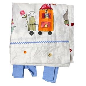 IKEA White Animal Print FABLER 100% Cotton Nursery Kids Curtain – 98” x 46” (App